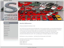 Tablet Screenshot of fahrzeugmuseum-streicher.de